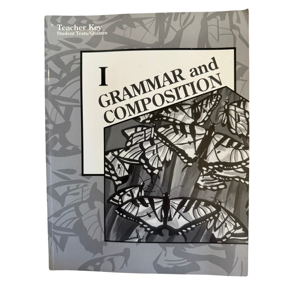 Teacher Key Grammar and‎ Composition Book 1 Student Tests Quizzes